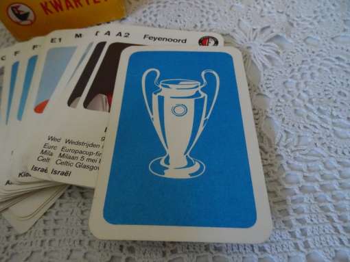 Vintage Europa-cup kwartetspel
