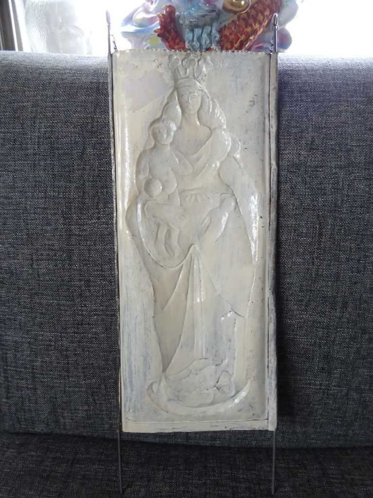 Antieke hanger Madonna en kind 46 cm - Afbeelding 15