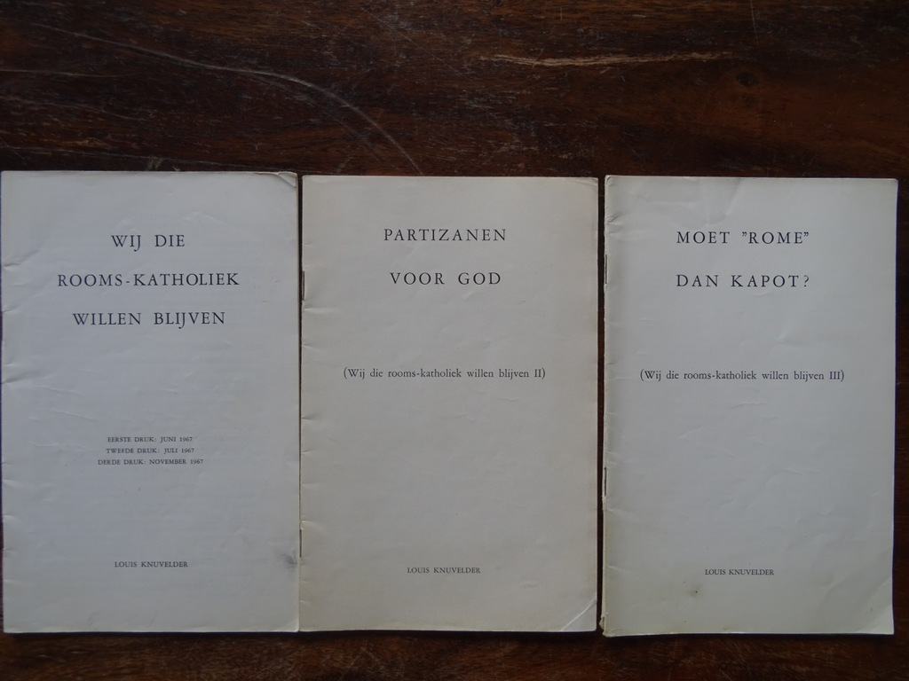 Louis Knuvelder Wij die Rooms-Katholiek willen blijven - Curiosa en