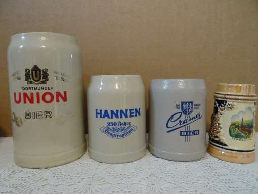 Vintage Duitse bierpullen