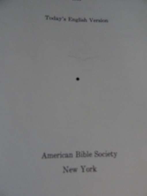 The New Testament American Bible Society