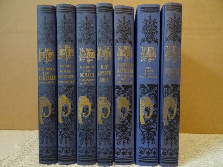Jules Verne Wonderreizen collectie 7 boeken
