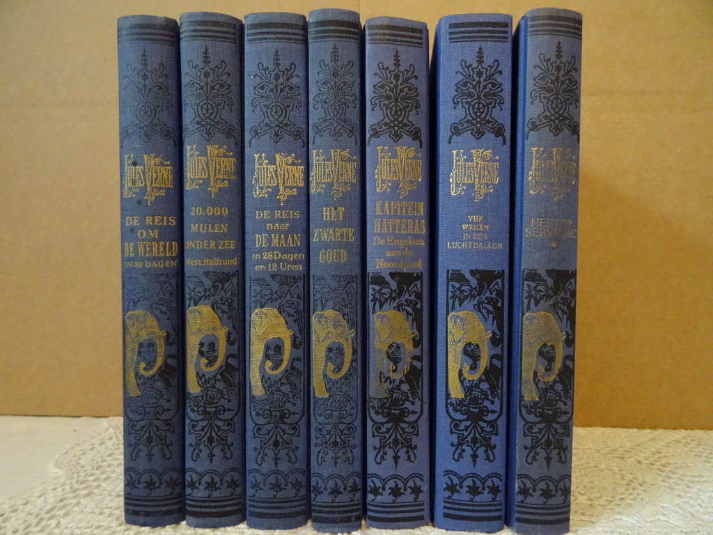 Jules Verne Wonderreizen collectie 7 boeken
