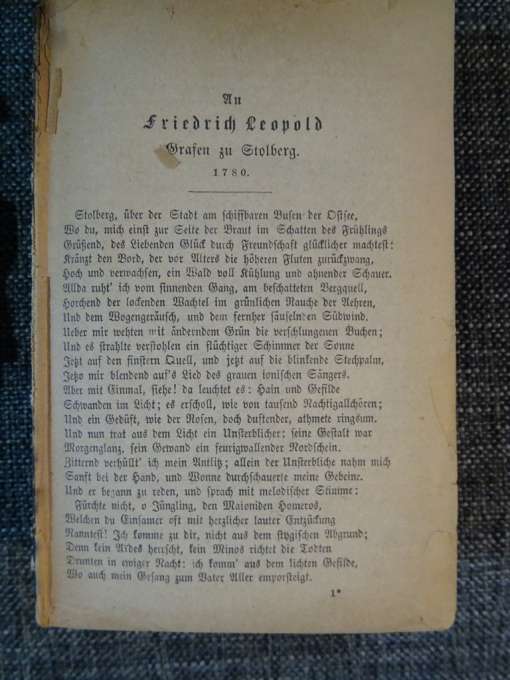 19e eeuws boek Homers werke von Johann Heinrich Voss