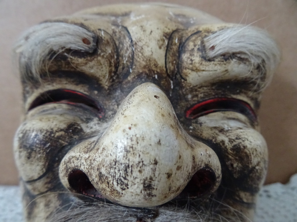 Vintage houten masker Indonesië - Afbeelding 3
