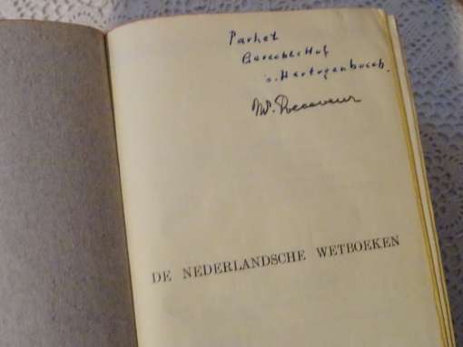 J A Fruin De Nederlandsche wetboeken 1947