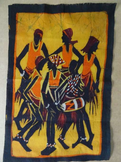 Afrikaanse kunst op linnen