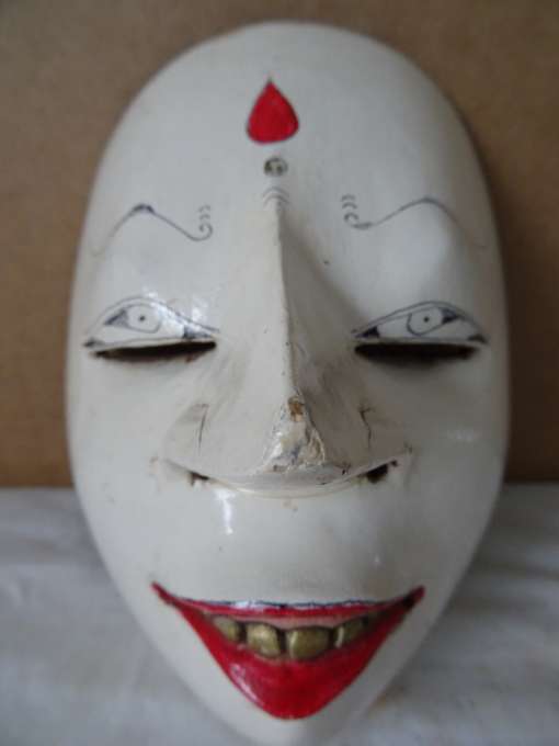 Vintage houten masker Indonesië