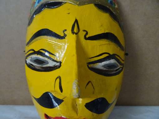 Vintage houten masker Indonesië