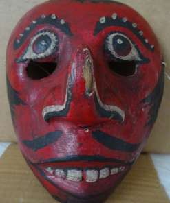 Vintage houten masker Indonesië