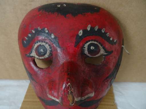 Vintage houten masker Indonesië