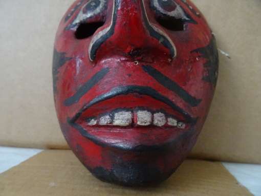 Vintage houten masker Indonesië