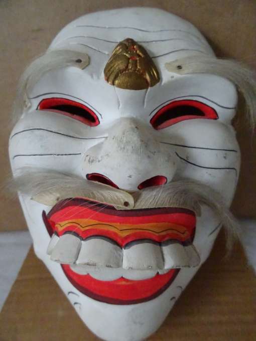 Vintage houten masker Indonesië