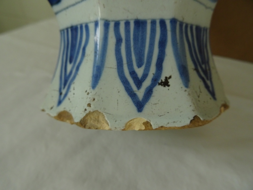 Antieke 18e-eeuwse Delfts blauwe vaas - Afbeelding 18