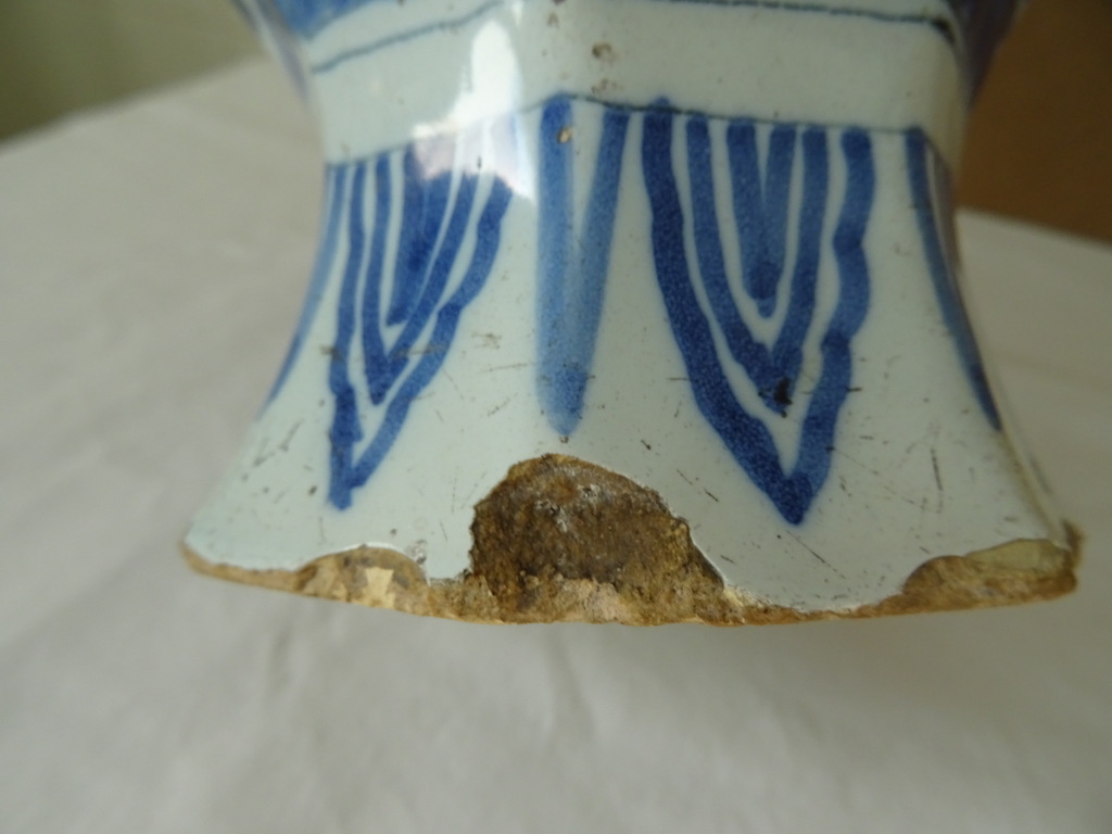 Antieke 18e-eeuwse Delfts blauwe vaas - Afbeelding 19