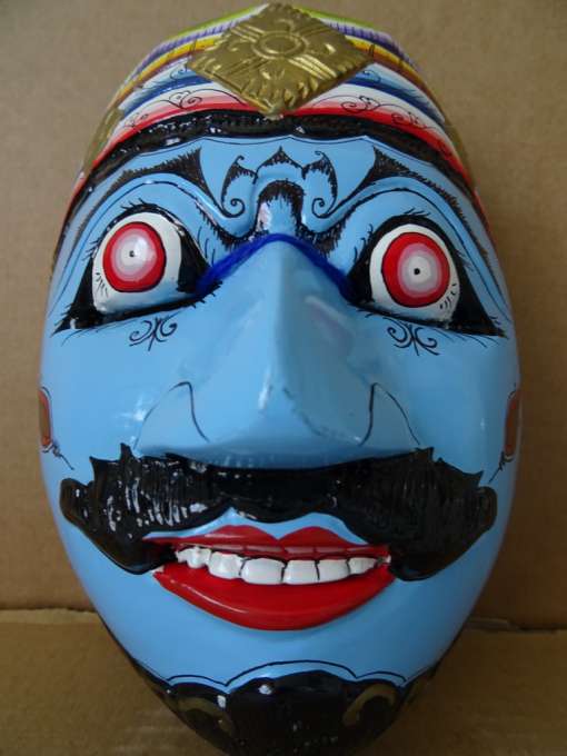 Vintage houten masker Indonesië