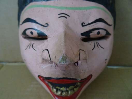 Vintage houten masker Indonesië