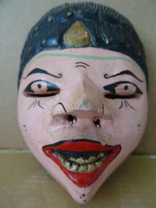 Vintage houten masker Indonesië