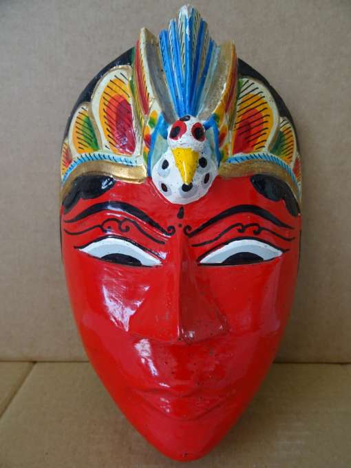 Vintage houten masker Indonesië