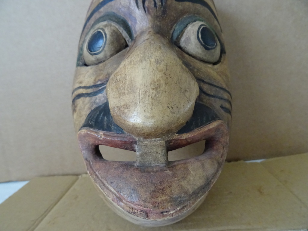 Vintage houten masker Indonesië - Afbeelding 5