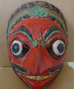 Vintage houten masker Indonesië