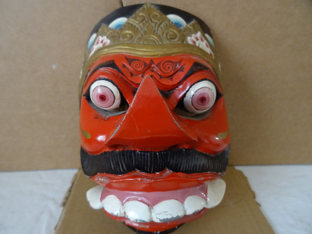 Vintage houten masker Indonesië Vintage houten masker Indonesië