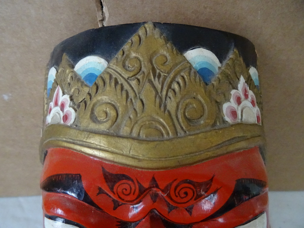 Vintage houten masker Indonesië Vintage houten masker Indonesië