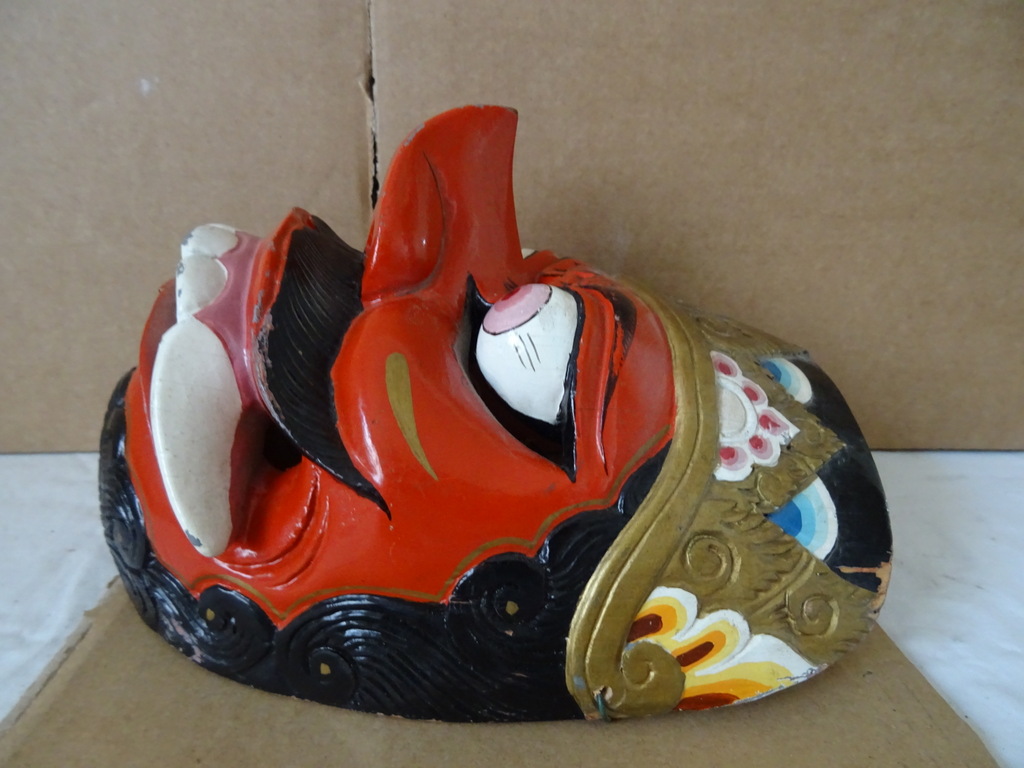 Vintage houten masker Indonesië Vintage houten masker Indonesië