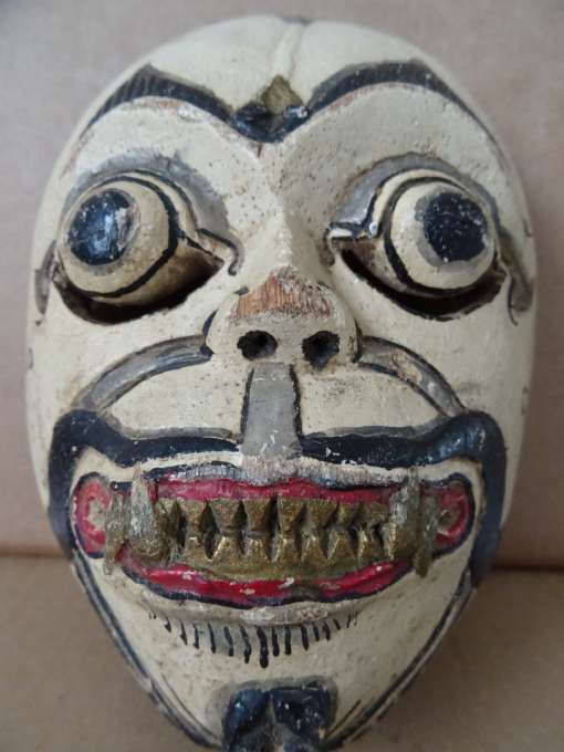 Vintage houten masker Indonesië