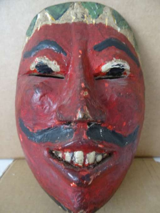 Antiek houten Wayang Topeng masker Indonesië