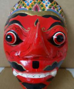 Vintage houten masker Indonesië