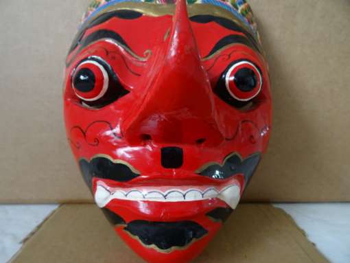 Vintage houten masker Indonesië