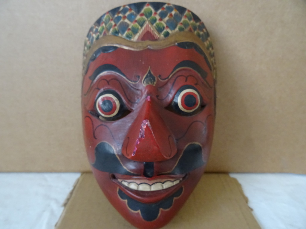 Vintage houten masker Indonesië - Afbeelding 12