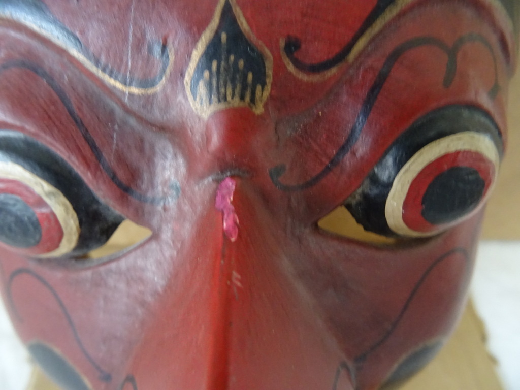 Vintage houten masker Indonesië - Afbeelding 13