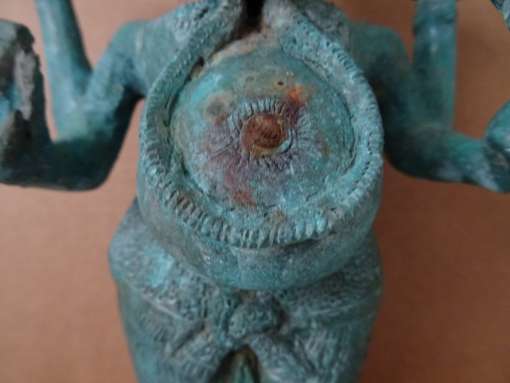 Antiek bronzen Ganesha beeld 27 cm