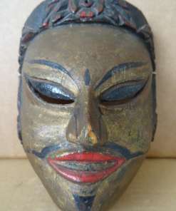 Vintage houten masker Indonesië