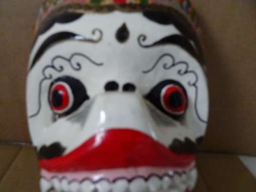 Vintage houten Hanuman masker Indonesië
