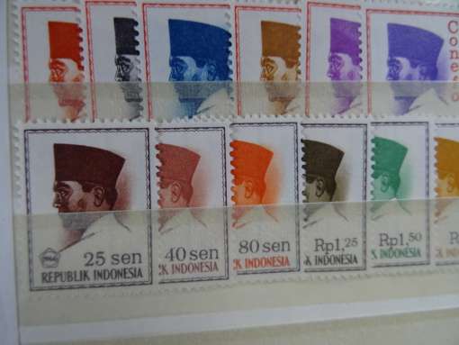 Vintage postzegelcollectie 1956-1980
