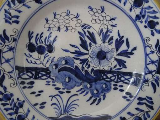 Delfts blauwe borden Grieksche A Pieter Kocx periode 1800-1818