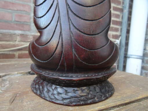 Fraai houten Boeddhabeeld 24 cm