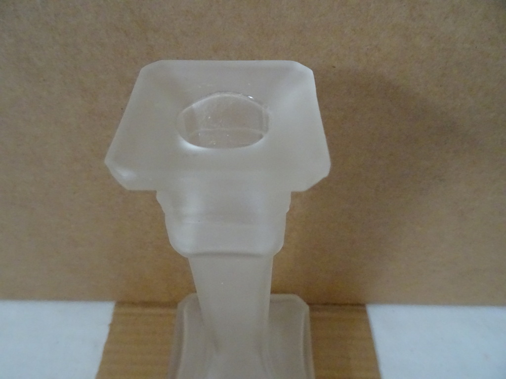 Vintage glazen design kandelaar Vintage glazen design kandelaar