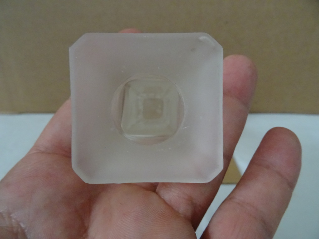 Vintage glazen design kandelaar Vintage glazen design kandelaar