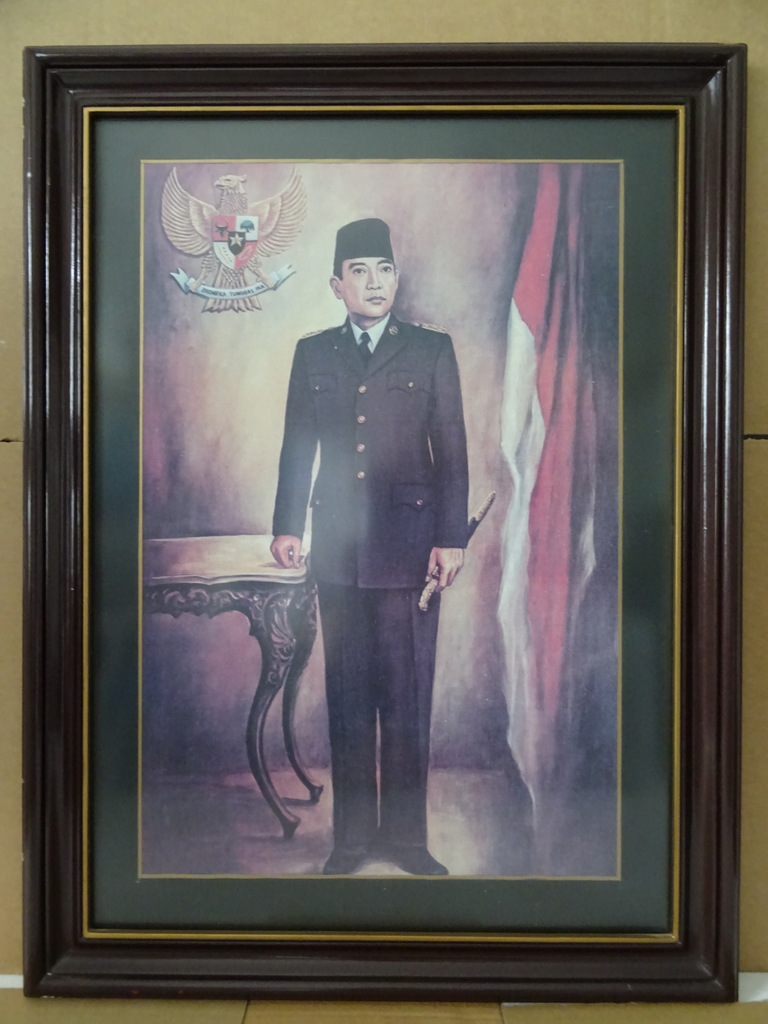 Groot statieportret president Soekarno