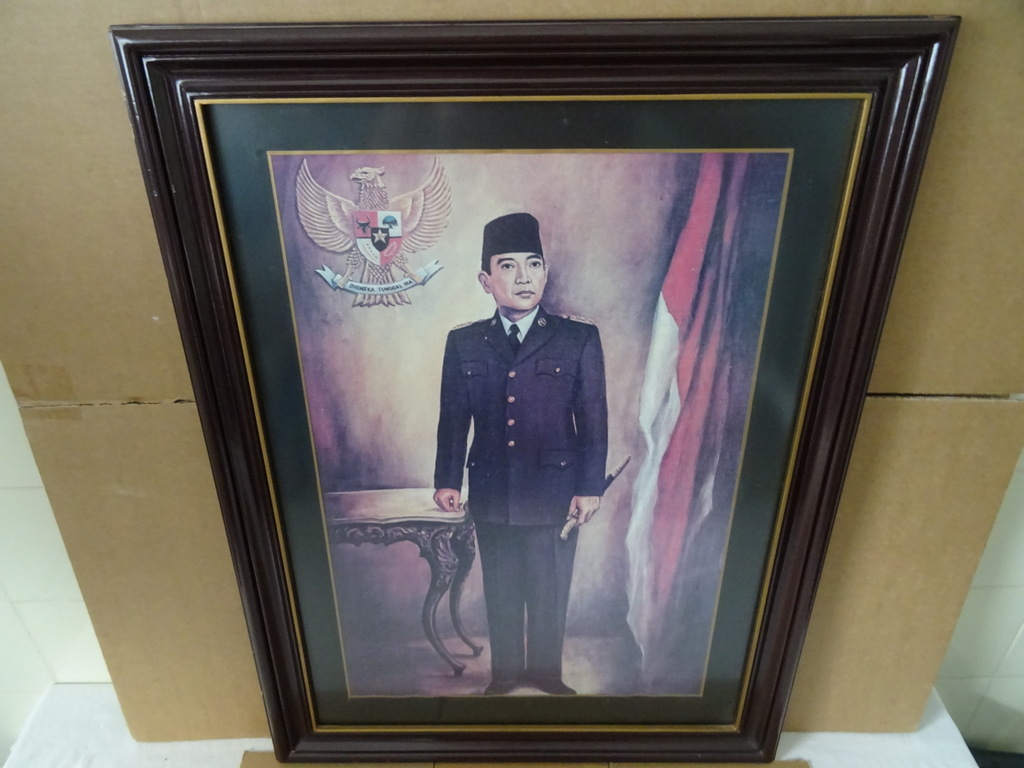 Groot statieportret president Soekarno - Afbeelding 2