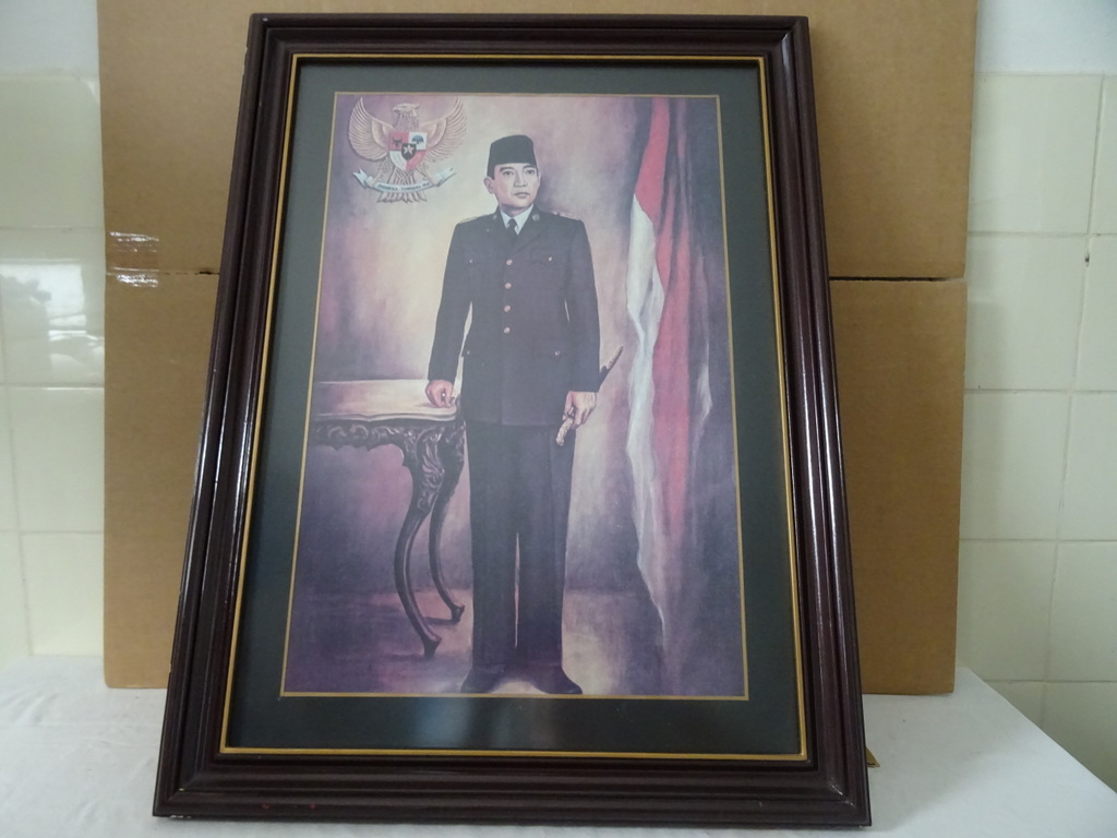 Groot statieportret president Soekarno - Afbeelding 5