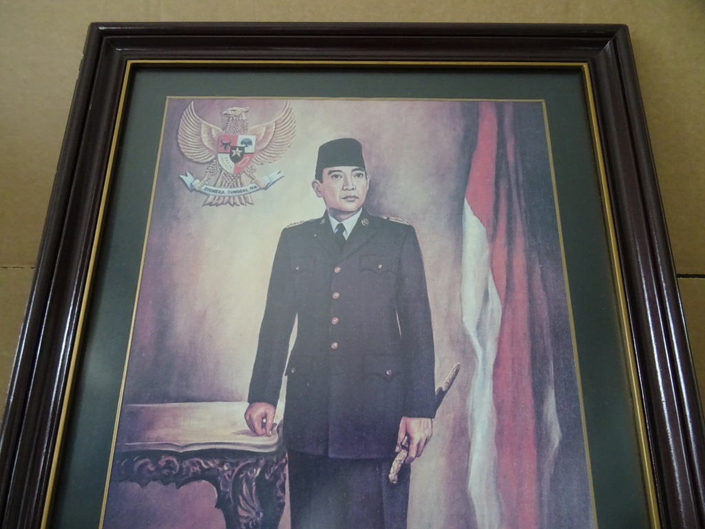 Groot statieportret president Soekarno - Afbeelding 6