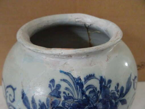 Delfts blauwe tabakspot periode 1764-1777