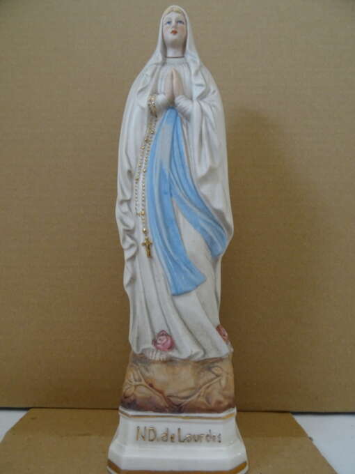 Antiek porseleinen Mariabeeld ND. de Lourdes