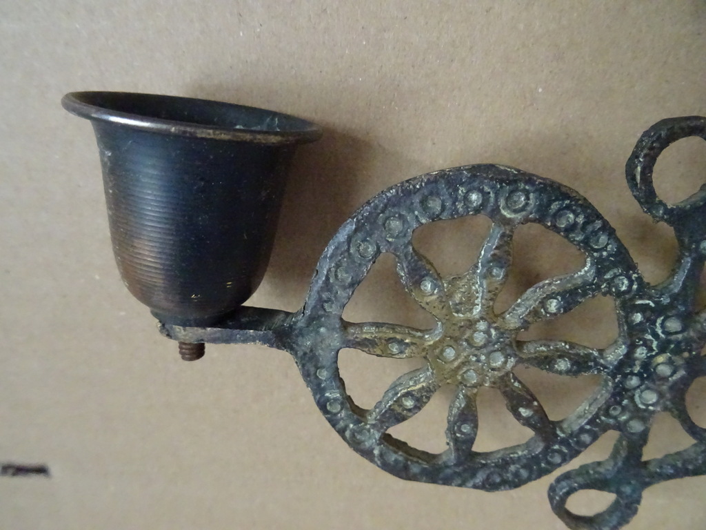 Antieke kruiskandelaar Byzantijnse stijl 63cm Antieke kruiskandelaar Byzantijnse stijl 63cm