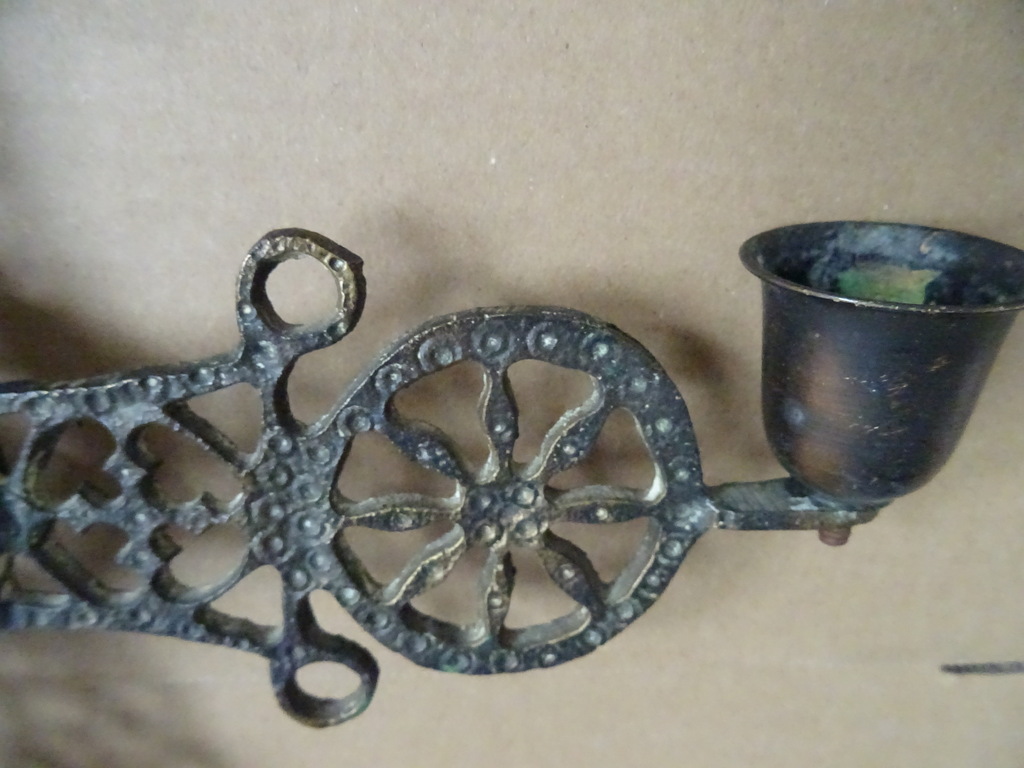 Antieke kruiskandelaar Byzantijnse stijl 63cm Antieke kruiskandelaar Byzantijnse stijl 63cm